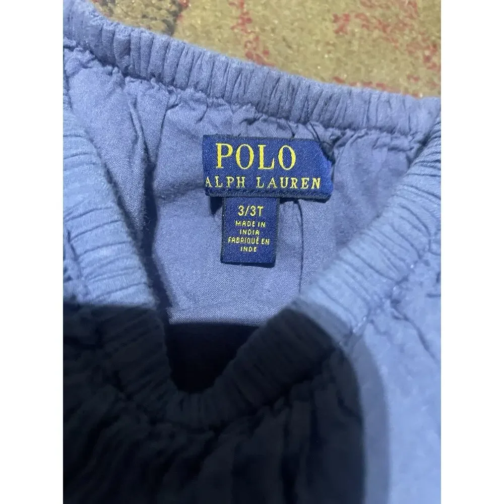 Ralph Lauren‎ Little Girls and Girls Chambray Top, Blue, Toddler 3t $40